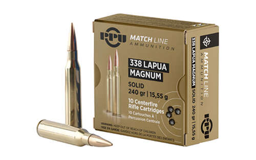 Ammunition Prvi Partizan Match 338LAPUA PPU 338 LAPUA MAG MATCH 240GR 10/200 • Model: Match